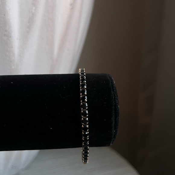 Black onyx tennis Bracelet - Picture 2 of 4